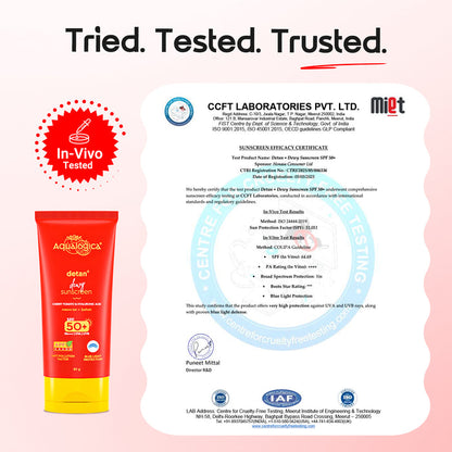 Tried tested trusted certified photostable results