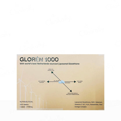 Diara Gloren 1000 Liposomal Glutathione Nutraceutical Tablet