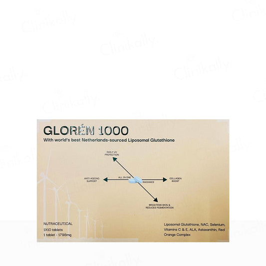 Diara Gloren 1000 Liposomal Glutathione Nutraceutical Tablet