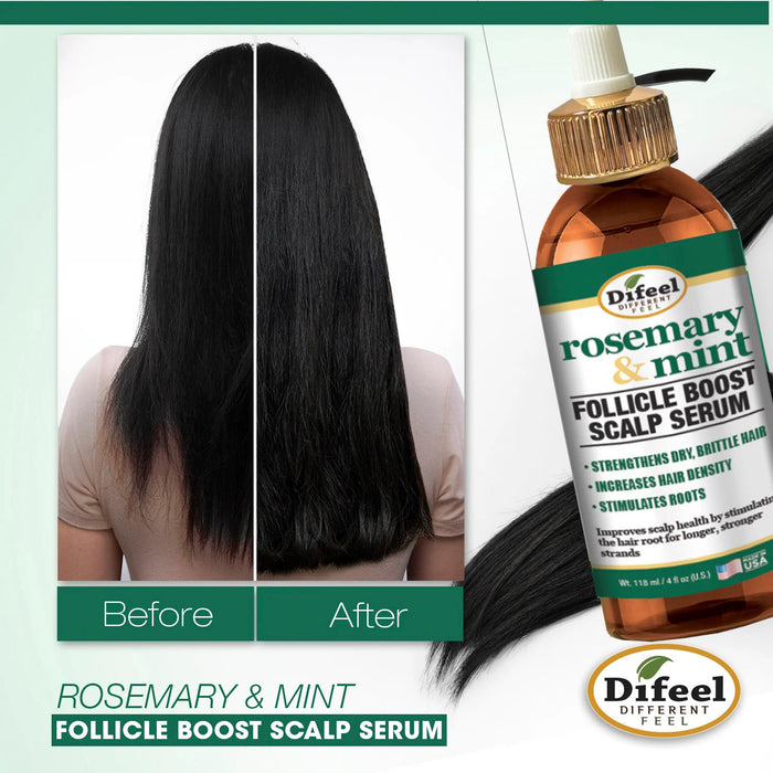 Difeel Rosemary Mint Follicle Boost Scalp Serum 4oz/118ml