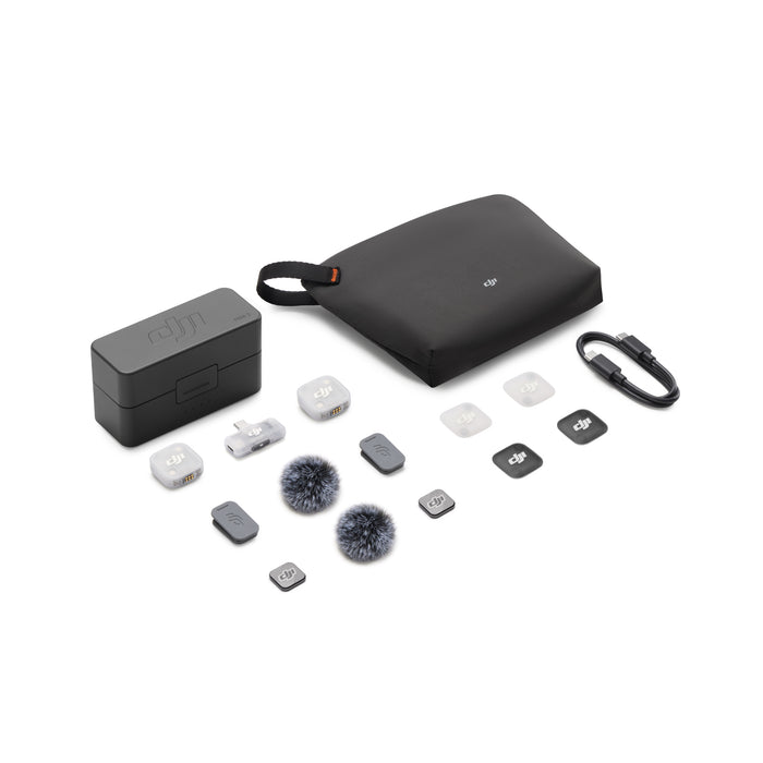 DJI Mic Mini 2 Wireless Microphone (2 TX + 1 Mobile RX + Charging Case)
