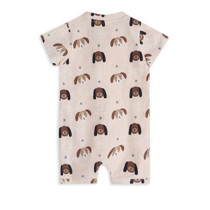 Doggies Baby Zipper Romper Back (Organic Jersey)