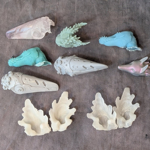 DOLL HEAD/ EAR/ SILICONE JACKET BACK CASTS