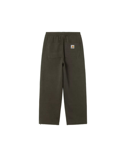 Double Knee Sweat Pant Olive Stone Washed