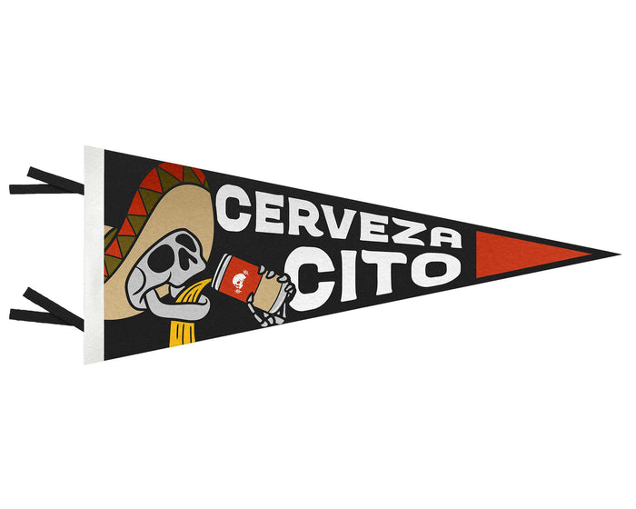 Down the Hatch Felt Pennant