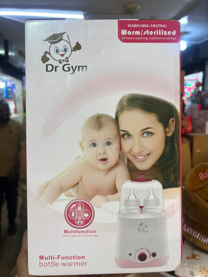 Dr Gym Multi-Function Baby Bottle Warmer & Sterilizer | 2 Bottles | 24Hr Warming