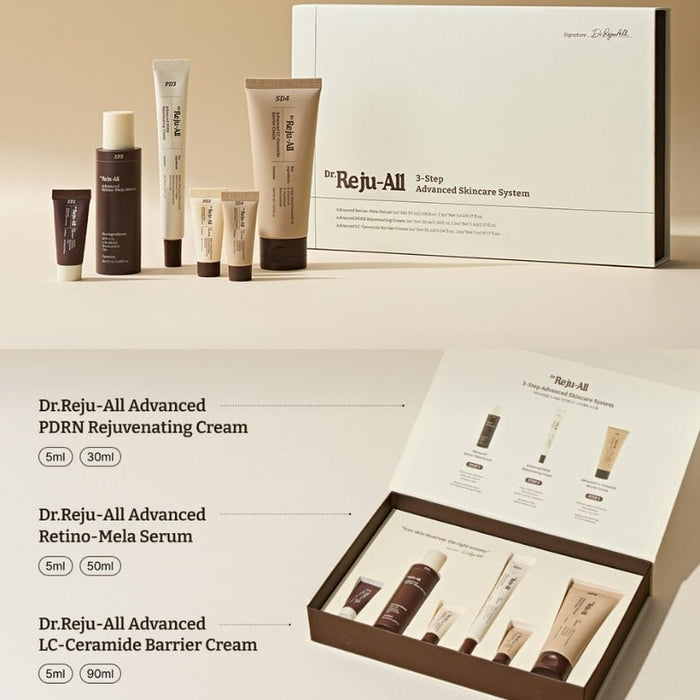 Dr. Reju - All 3 - Step Advanced Skincare System (6ea) نظام دكتور ريجو - أول للعناية المتقدمة بالبشرة المكون من 3 خطوات - Princess Cosmetics Qatar