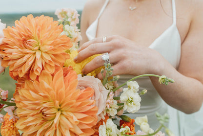 Dreamy Orange and Yellow Grassland Elopement