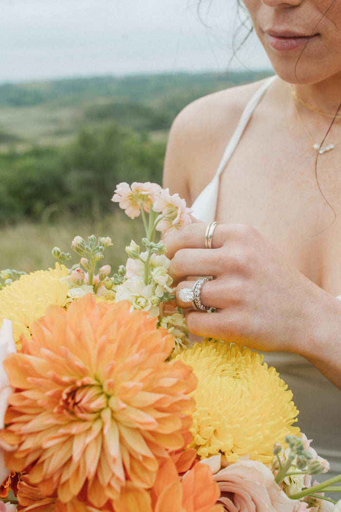 Dreamy Orange and Yellow Grassland Elopement