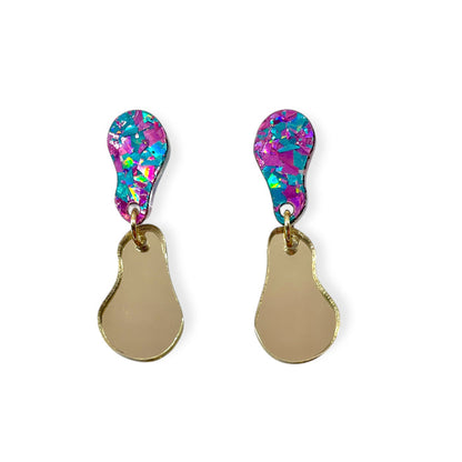 Drip ‘n’ Drops - pastel confetti/golden