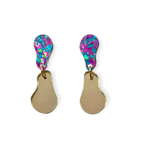 Drip ‘n’ Drops - pastel confetti/golden