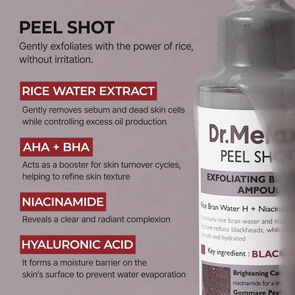 Dr.Melaxin Peel Shot Exfoliant Black Rice Ampoule 80 mL