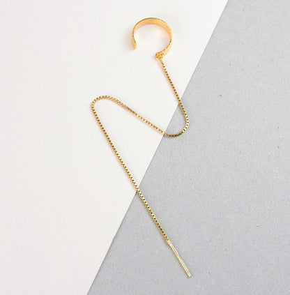 byfossdal earcuff w chain gold
