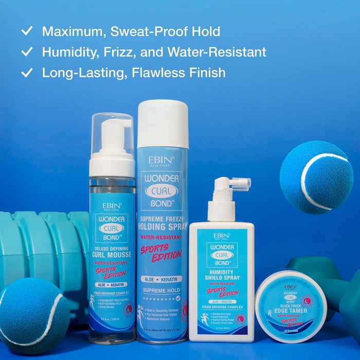 Ebin New York Sports Edition Wonder Curl Bond Humidity Shield Spray 6.7oz/ 200ml