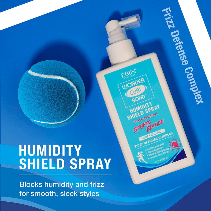 Ebin New York Sports Edition Wonder Curl Bond Humidity Shield Spray 6.7oz/ 200ml