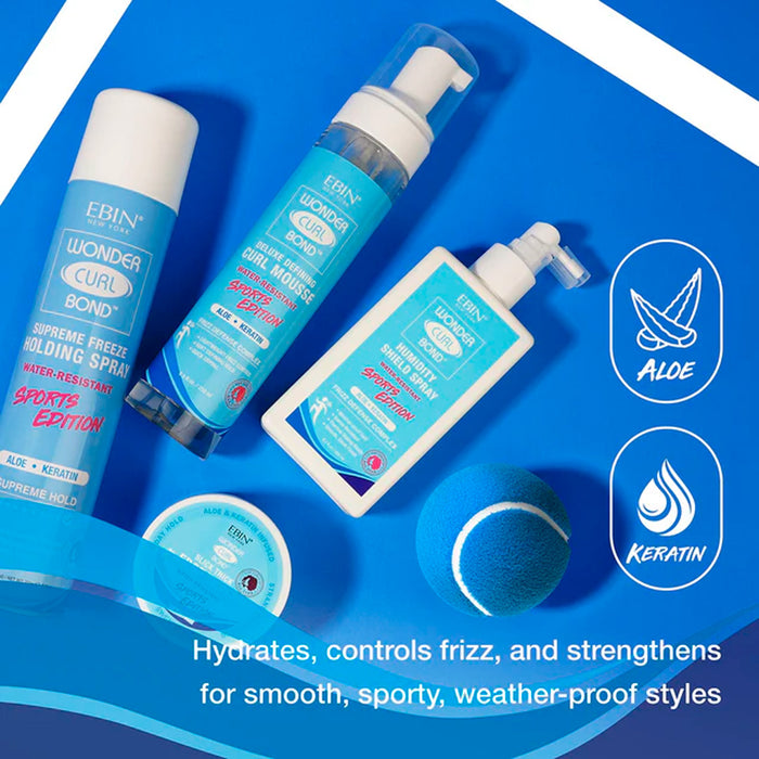Ebin New York Sports Edition Wonder Curl Bond Humidity Shield Spray 6.7oz/ 200ml