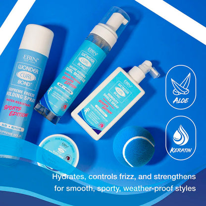 Ebin New York Sports Edition Wonder Curl Bond Humidity Shield Spray 6.7oz/ 200ml