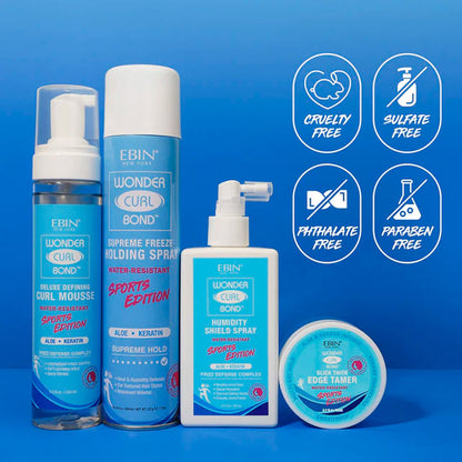 Ebin New York Sports Edition Wonder Curl Bond Humidity Shield Spray 6.7oz/ 200ml