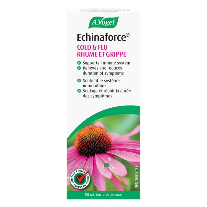 Box of A. Vogel Echinaforce Cold & Flu Tincture 50mL