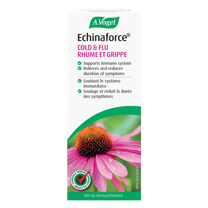 Box of A. Vogel Echinaforce Cold & Flu Tincture 100mL