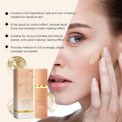 EELHOPE Foundation Natural Lightweight Concealer & Moisturizer Liquid Foundation – Hydrate, Cover, Glow 30ml EELHOE COSMETICS