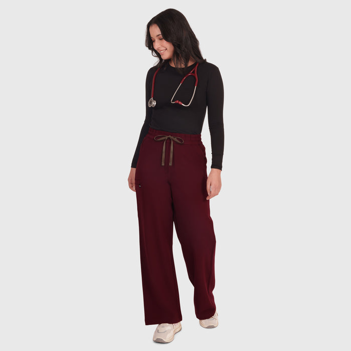 Elan High Waisted Wide-Leg Scrub Pant