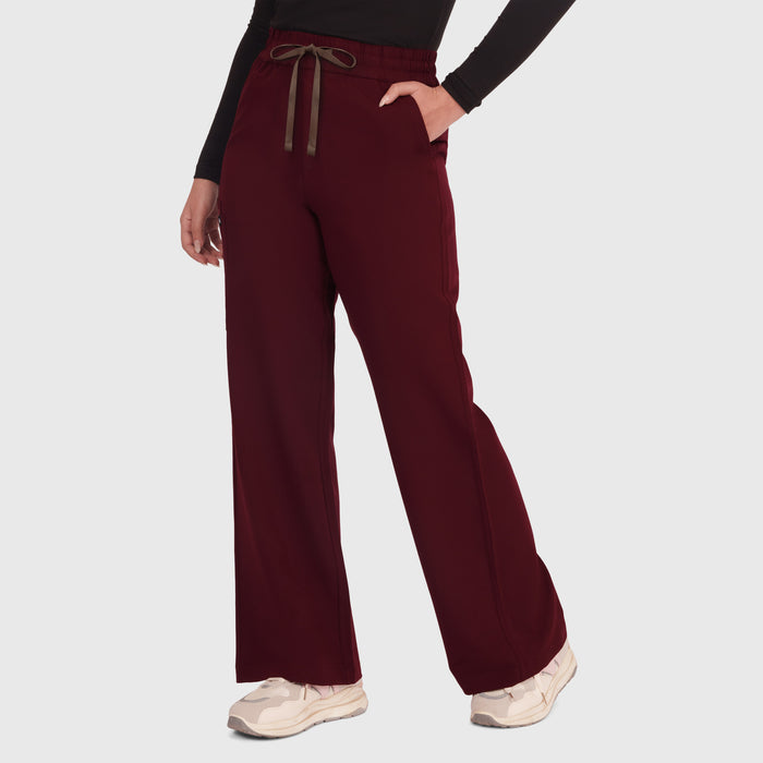 Elan High Waisted Wide-Leg Scrub Pant