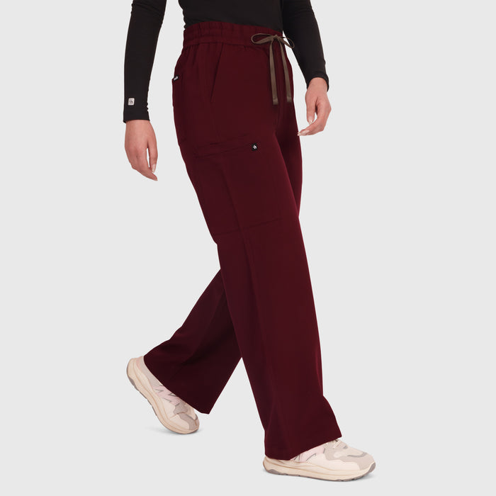 Elan High Waisted Wide-Leg Scrub Pant