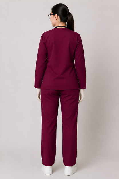 ELITE V NECK (MAROON) WOMEN