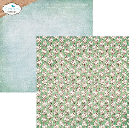 Double-sided sheets with unique designs, birds, florals, and delicate patterns in a soft color palette. At Embellish Away in Bowmanville Ontario Canada.