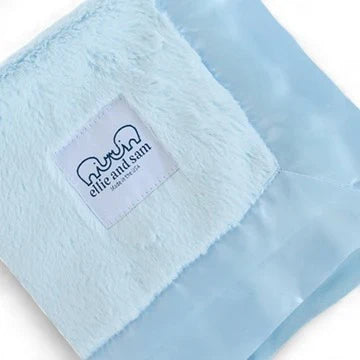 Ellie and Sam Luxury Satin Border Lovey-Blue