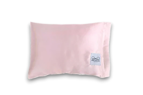 Ellie and Sam Satin Travel Pillow-Pink