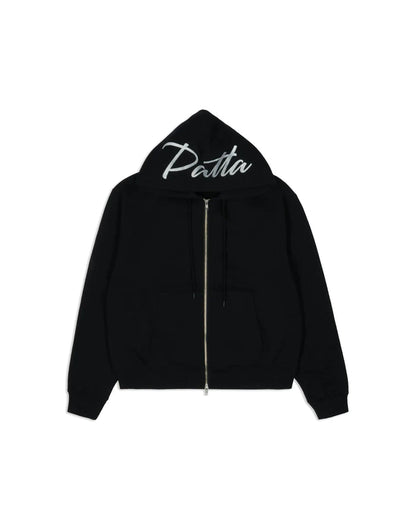 Embro Classic Zip Up Hooded Sweater Black