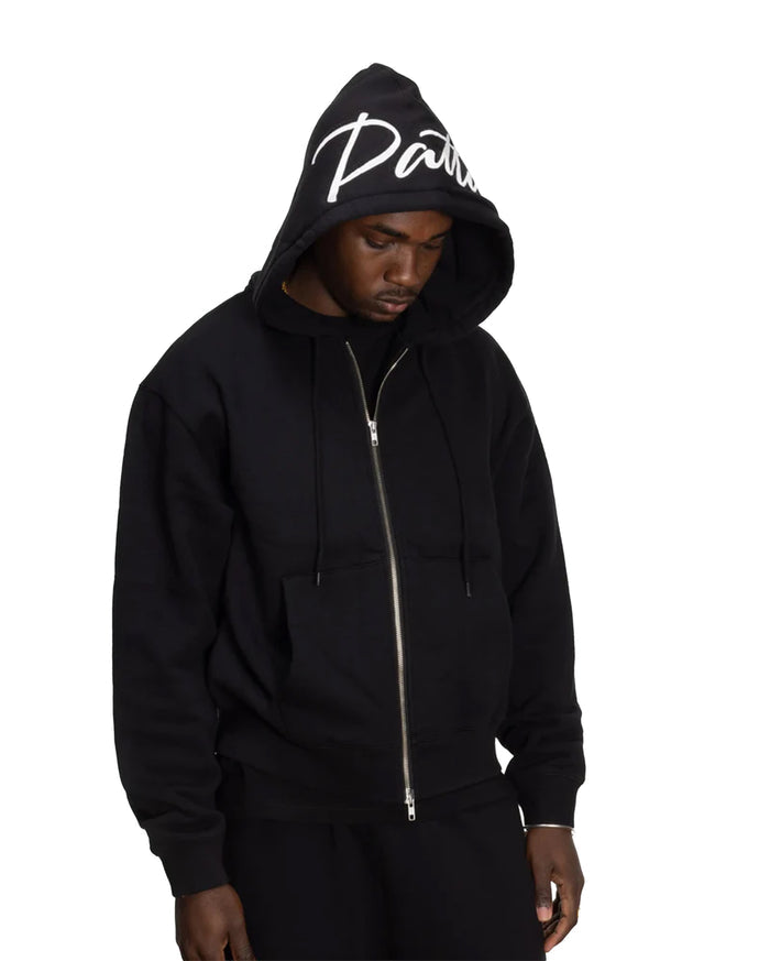 Embro Classic Zip Up Hooded Sweater Black