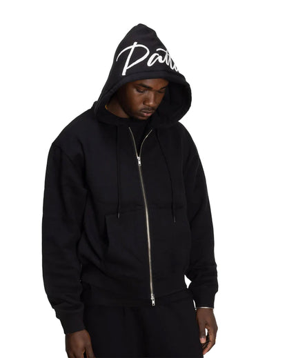 Embro Classic Zip Up Hooded Sweater Black