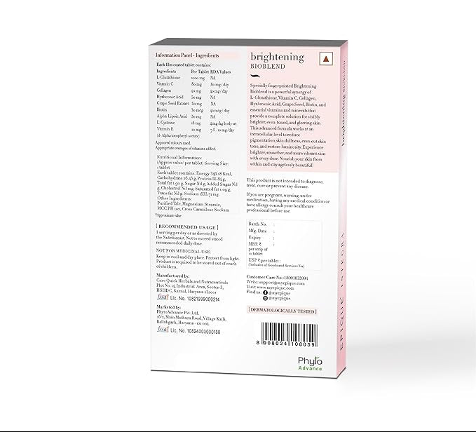 Epique Integra Brightening Bioblend Nutraceutical Tablet