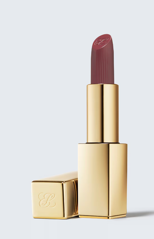 New Estee Lauder Pure Color Matte Lipstick in various shades, featuring sleek packaging and vibrant, matte finish for beauty looks.