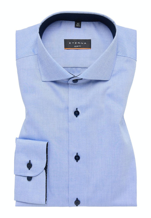 Eterna Slim Fit Shirt Blue 8100/12