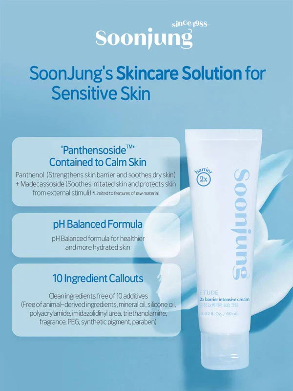 Etude SoonJung 2x Barrier Intensive Cream (60ml)