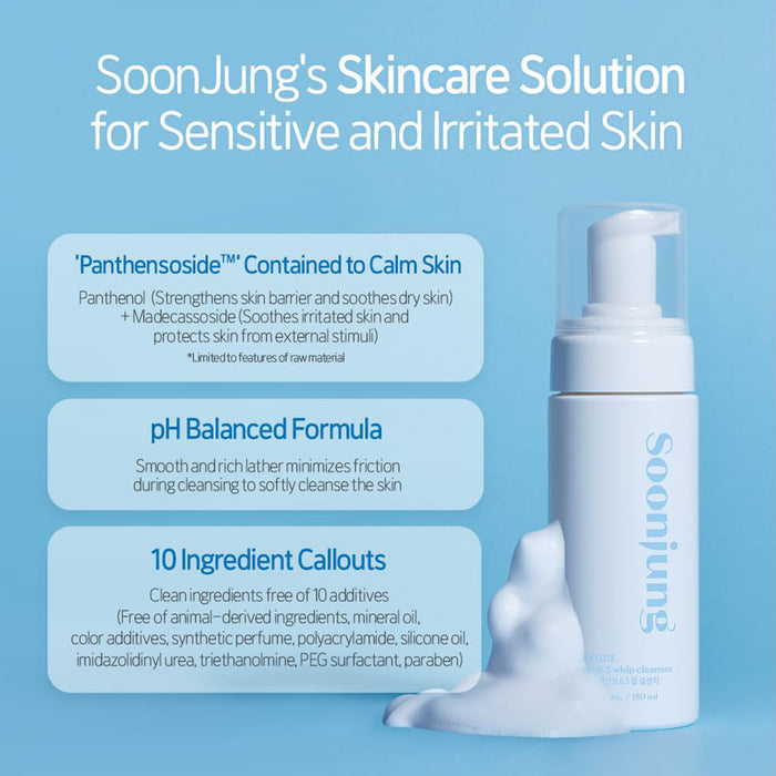 Etude Soonjung Ph 6.5 Whip Cleanser 5.07oz/ 150ml