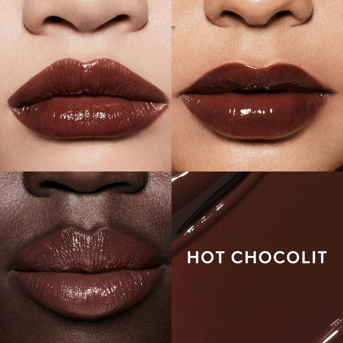 Fenty Beauty Gloss Bomb Stix high-shine gloss stick in various shades, featuring smooth, glossy finish and sleek packaging.