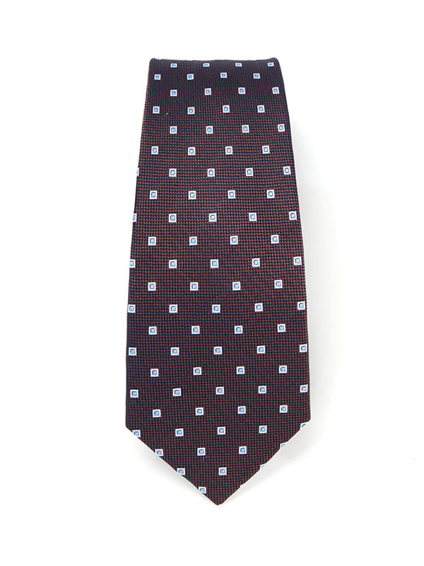 Florentine Minimal Dark Brown Silk Tie