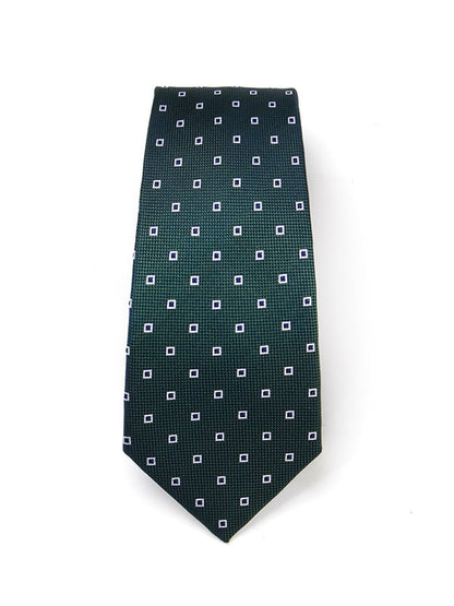 Florentine Minimal Dark Green Silk Tie