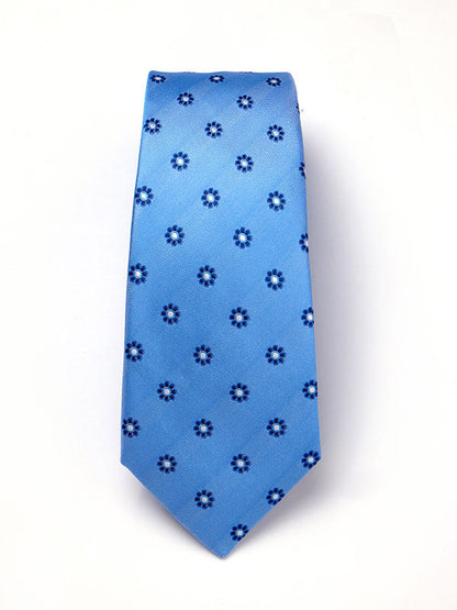 Florentine Minimal Light Blue Silk Tie