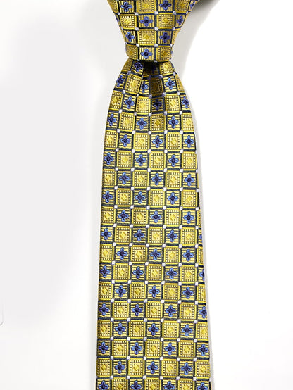 Florentine Minimals Dark Gold Silk Tie
