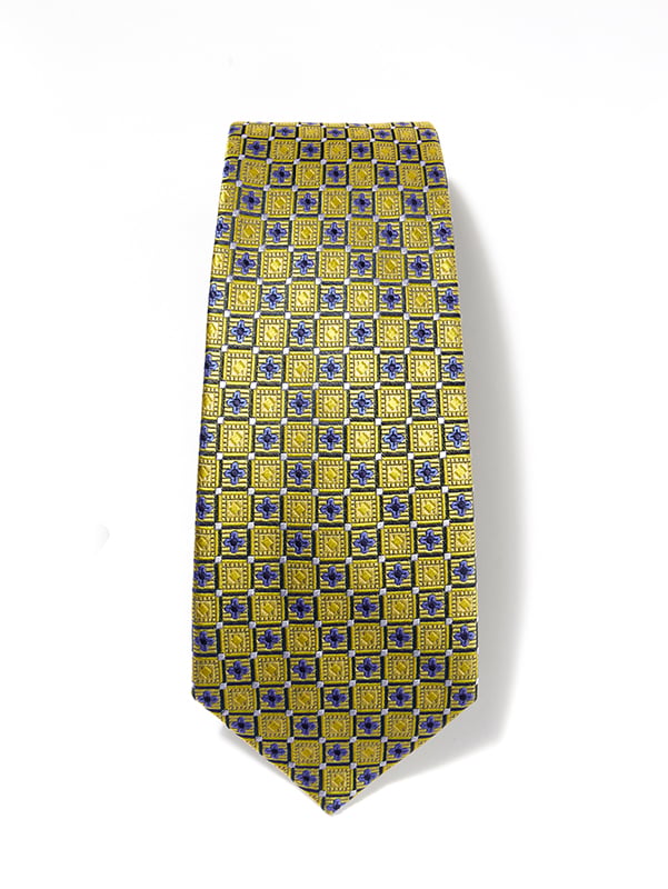 Florentine Minimals Dark Gold Silk Tie