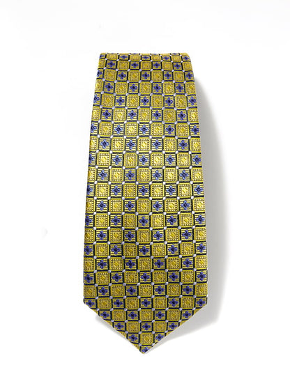 Florentine Minimals Dark Gold Silk Tie