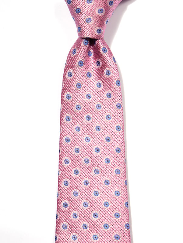 Florentine Minimals Dark Pink Silk Tie