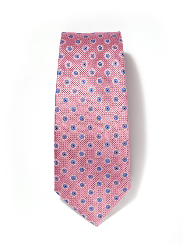 Florentine Minimals Dark Pink Silk Tie