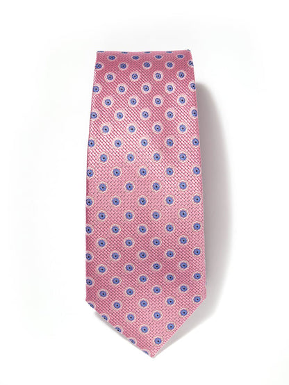 Florentine Minimals Dark Pink Silk Tie